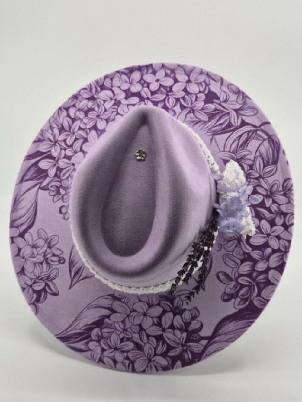 Lilac and Lavender – Custom Engraved Western Hat